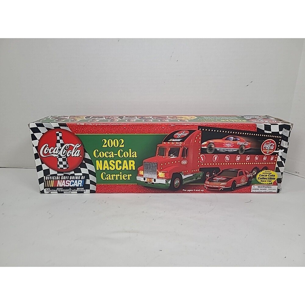 VTG 2002 Coca-Cola NASCAR Racing Semi Carrier W/Race Car Limited Edition New
